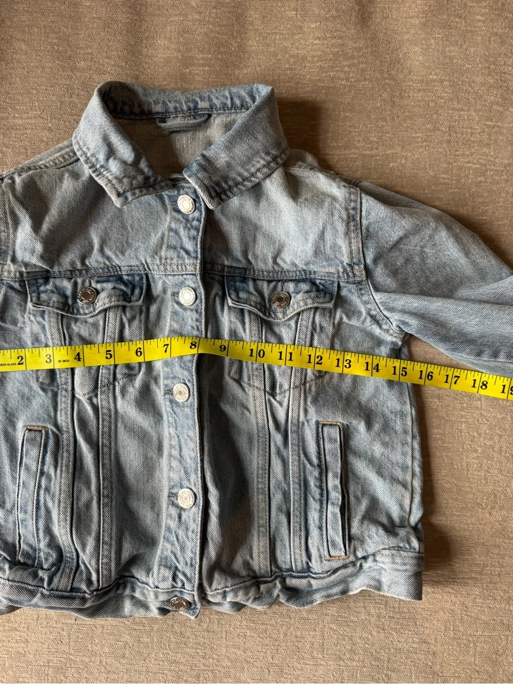 Gap Girls Light Wash Denim Jean Jacket Classic Trucker Vintage Wash Large